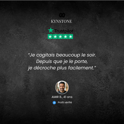 Avis client vérifié sur le bracelet Nox en obsidienne noire Kynstone