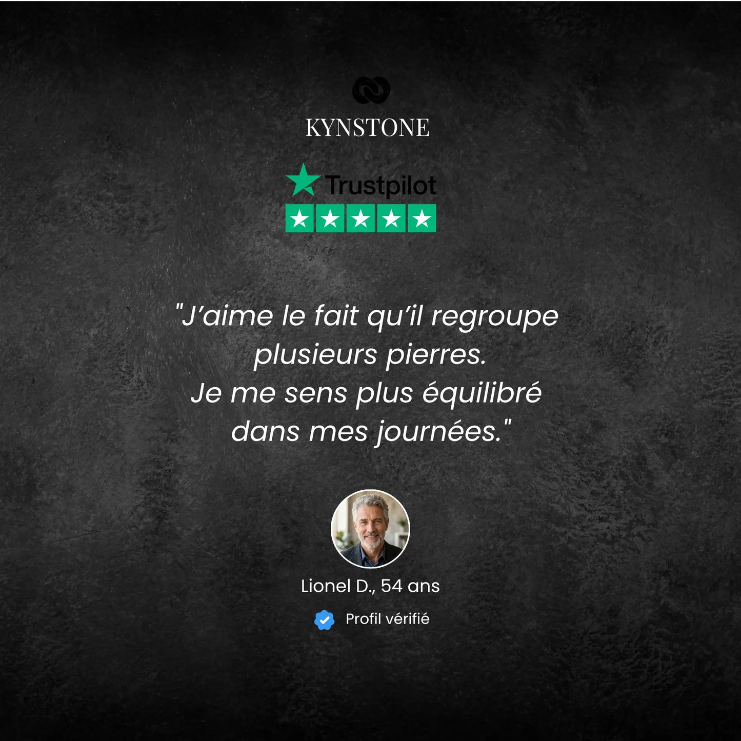 Avis client vérifié du bracelet Trinity en pierres naturelles Kynstone