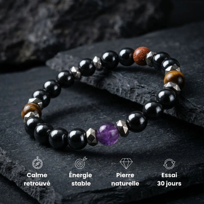 Bracelet Lapis en pierre naturelle favorisant calme et énergie stable