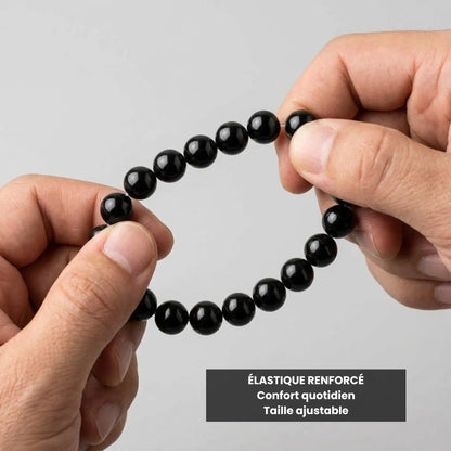Bracelet Nox avec élastique renforcé confortable et taille ajustable
